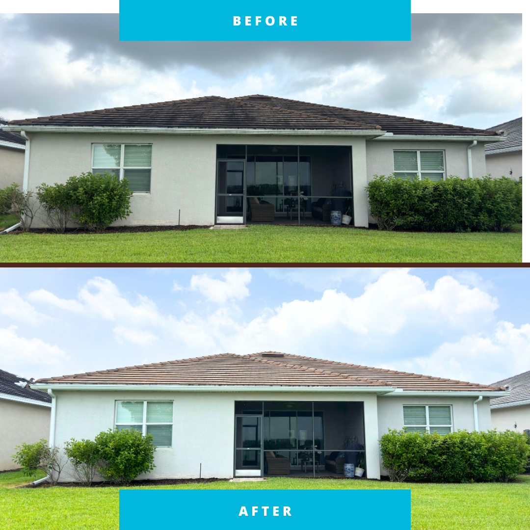 Roof Cleaning in Estero, FL, A Real Transformation